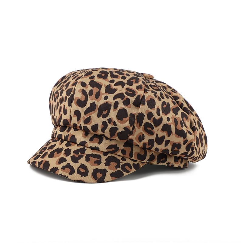 Cap Newsboy Animal Print