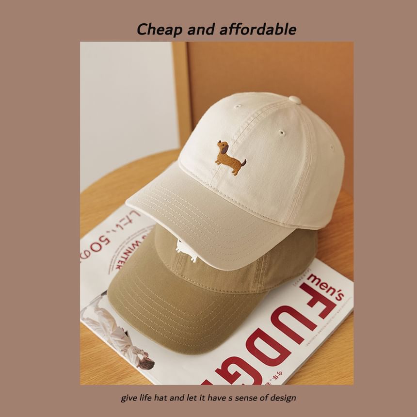 Cap Baseball Dog Embroidered