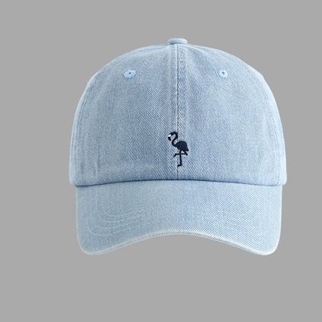 Cap Embroidered Baseball Flamingo