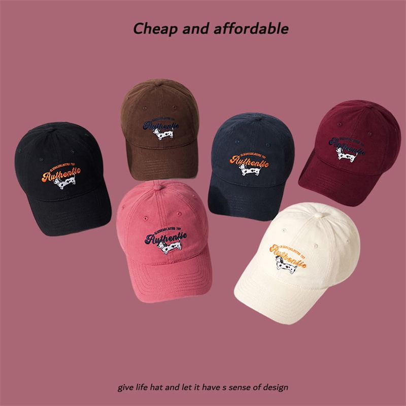Dog Cap Baseball Embroidered