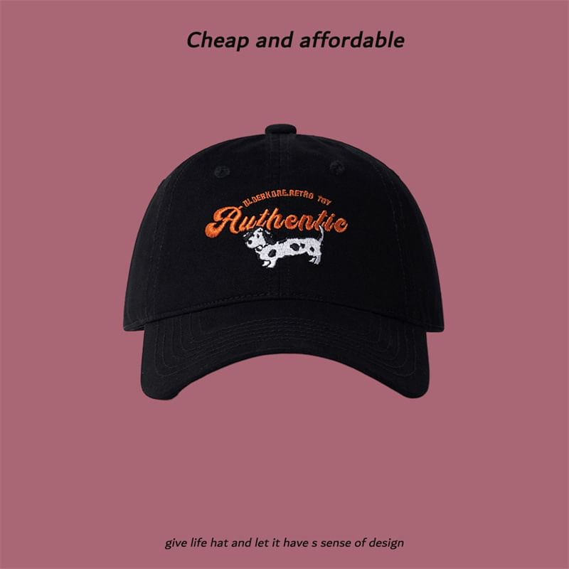 Dog Cap Baseball Embroidered