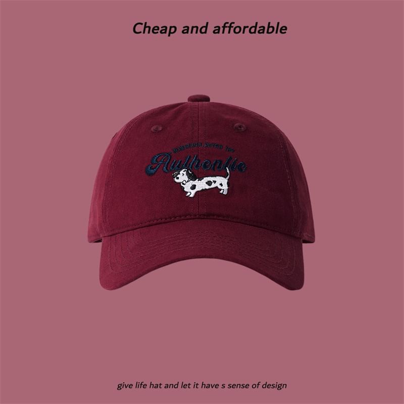 Dog Cap Baseball Embroidered