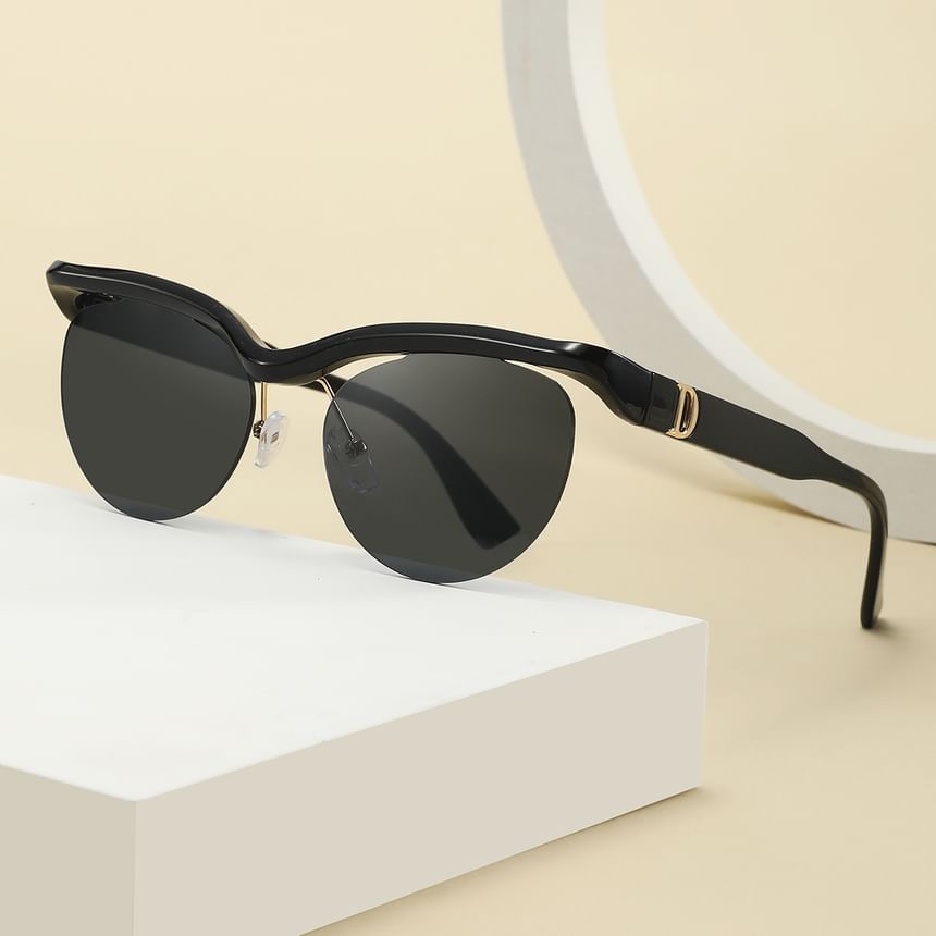 Rimless Browline Sunglasses