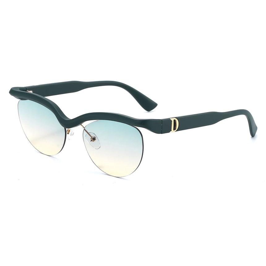 Rimless Browline Sunglasses