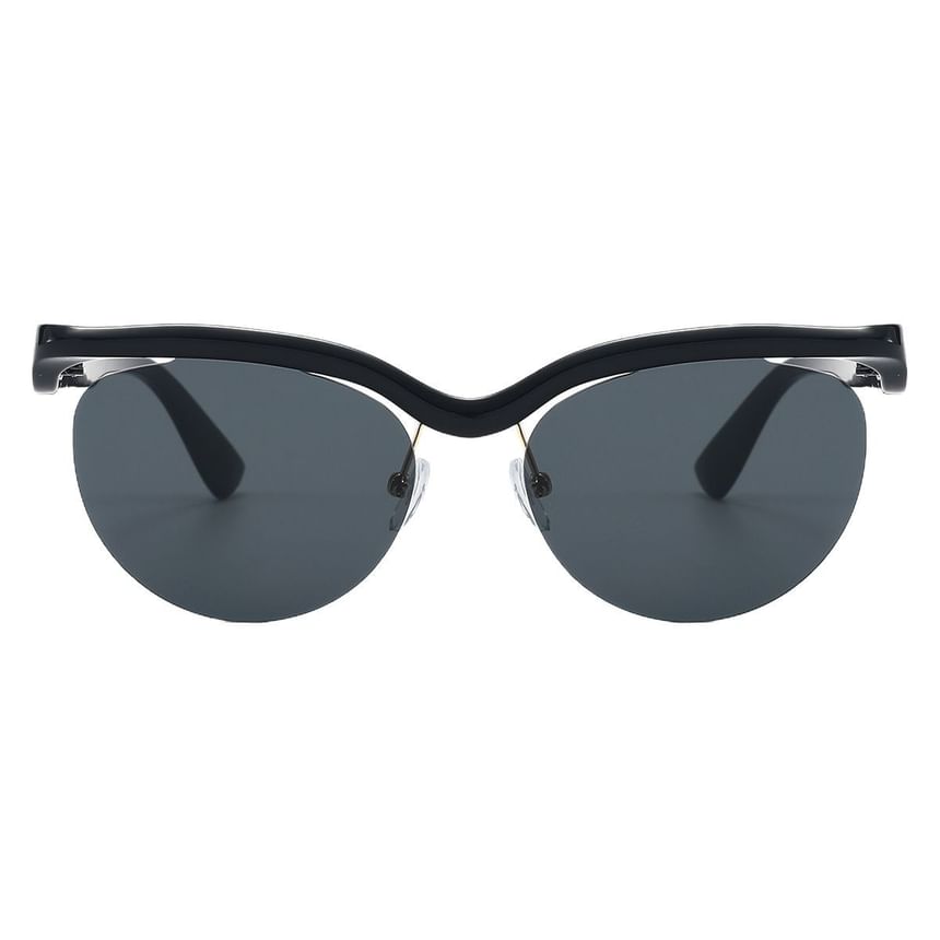 Rimless Browline Sunglasses