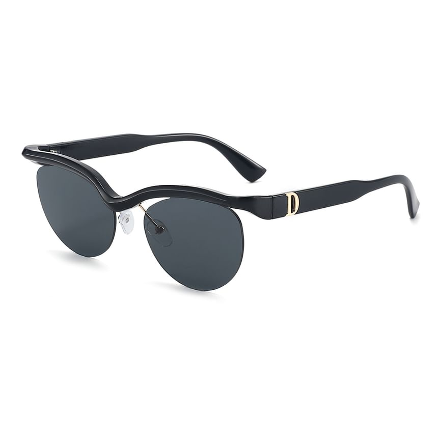 Rimless Browline Sunglasses