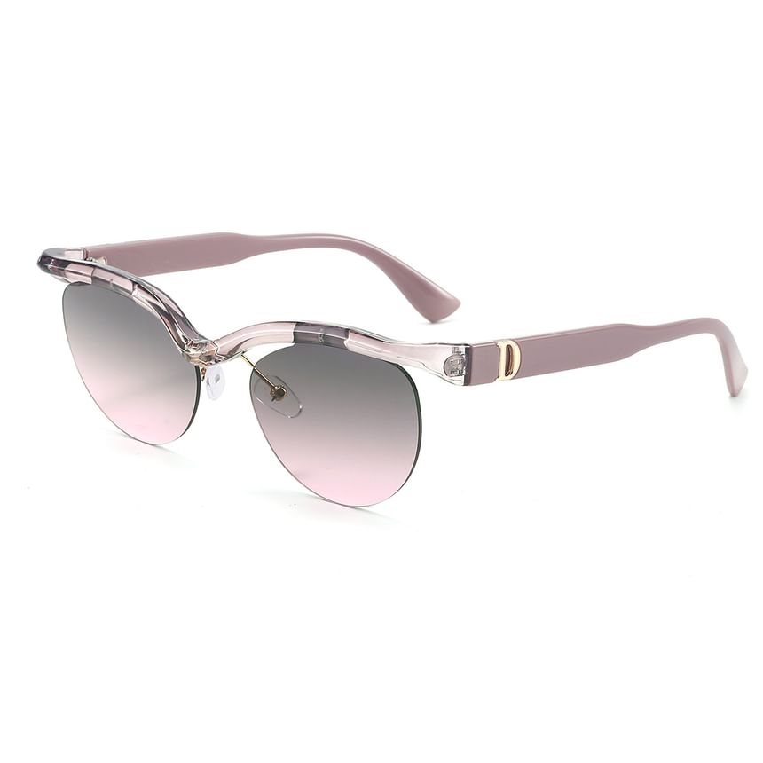 Rimless Browline Sunglasses