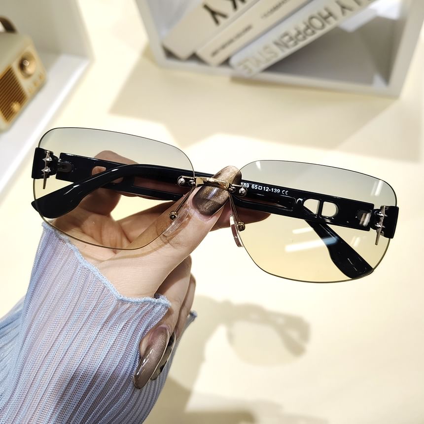 Sunglasses Rectangle Rimless