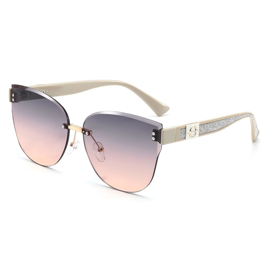 Rimless Sunglasses Oval
