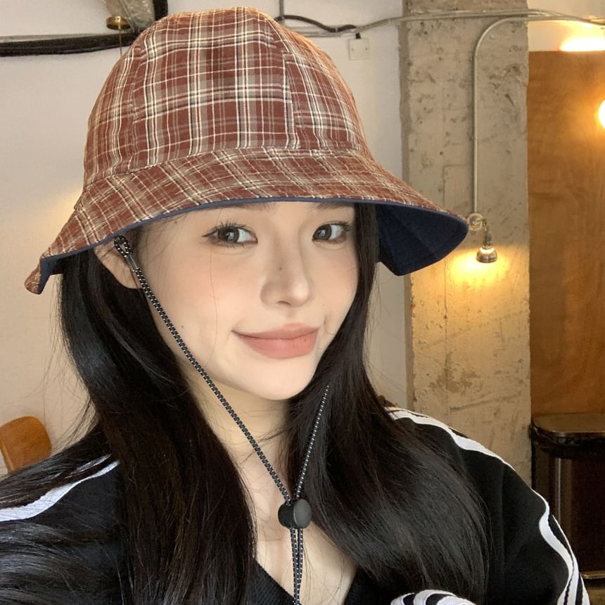 Boonie Hat Plaid Applique