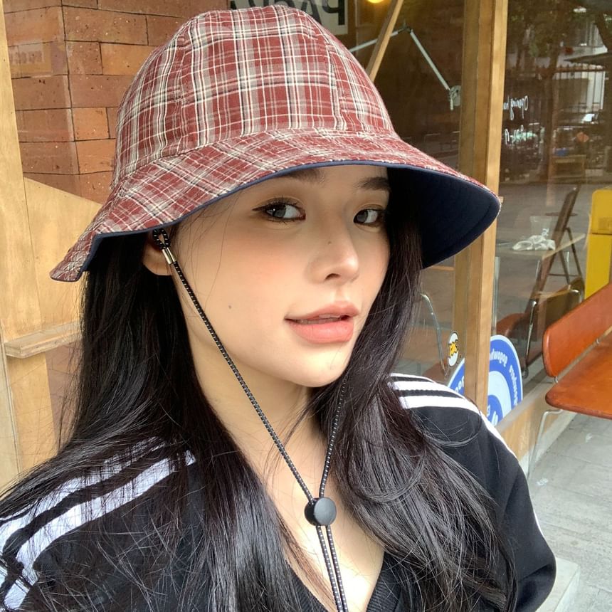 Boonie Hat Plaid Applique