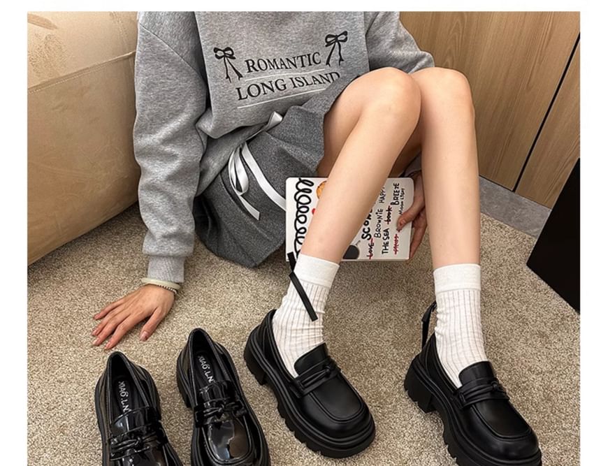 Detail Platform Loafers Plain Knot
