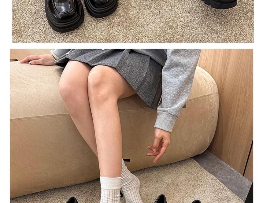 Detail Platform Loafers Plain Knot
