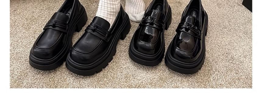Detail Platform Loafers Plain Knot