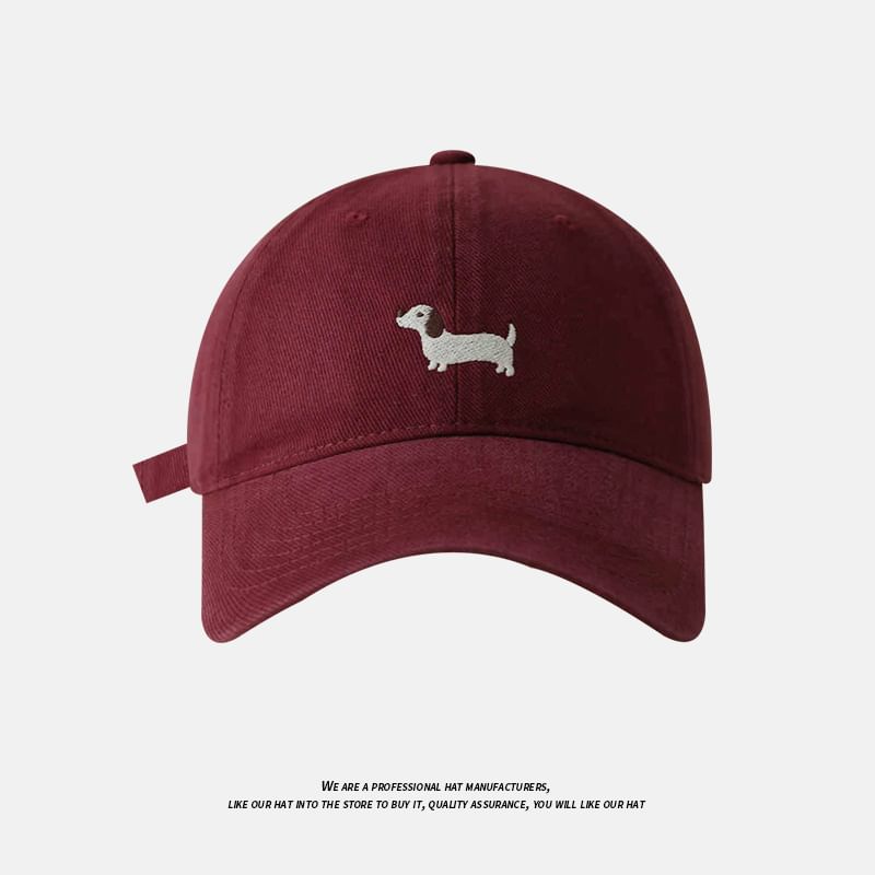 Cap Baseball Embroidered Dog