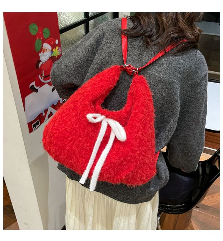 Ribbon Accent Shoulder Bag