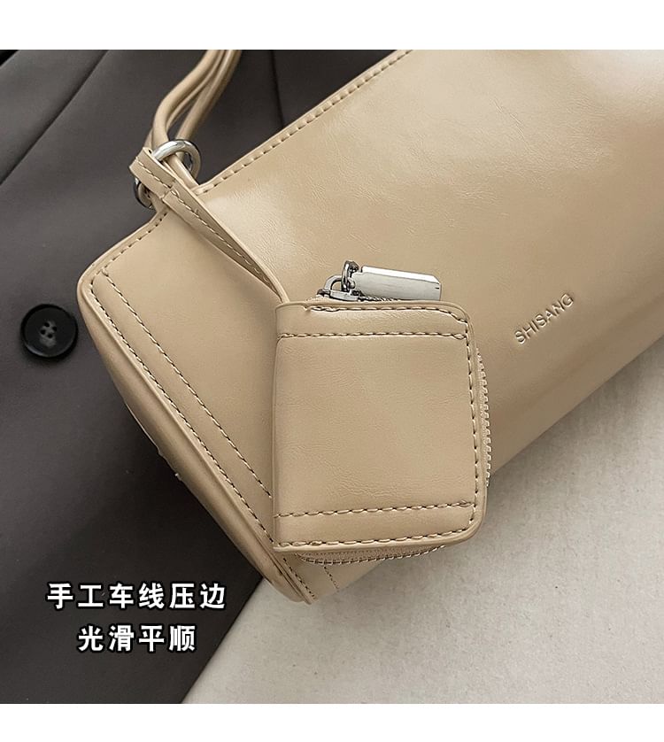 Leather Box Bag Shoulder Faux