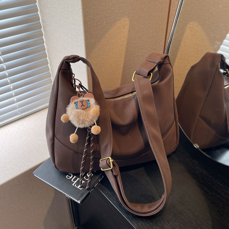 Plain Bag Leather Shoulder Faux