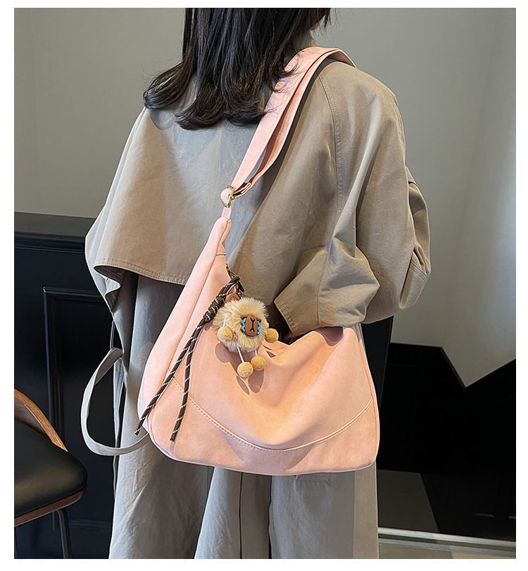 Plain Bag Leather Shoulder Faux