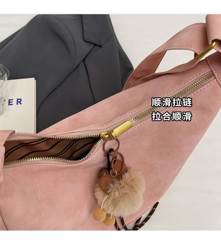 Plain Bag Leather Shoulder Faux