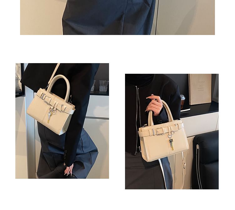 Buckle Faux Bag Crossbody Leather