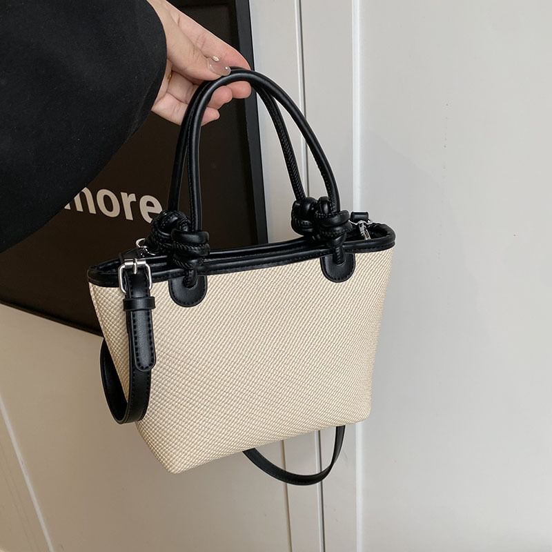 Contrast Crossbody Trim Bag