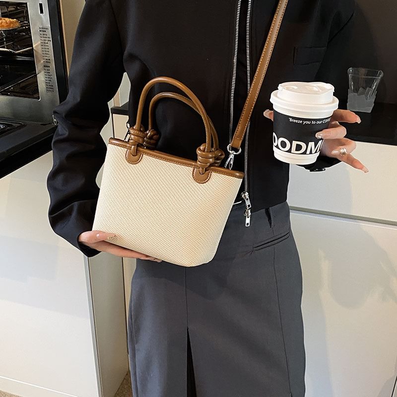 Contrast Crossbody Trim Bag