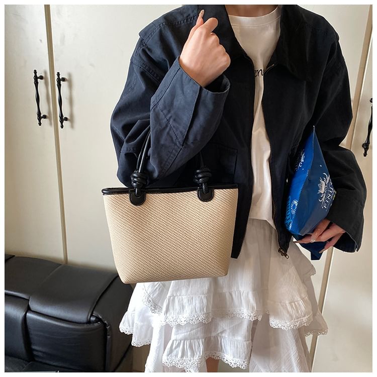 Contrast Crossbody Trim Bag