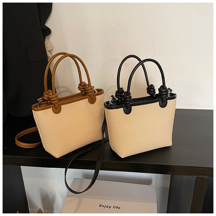 Contrast Crossbody Trim Bag