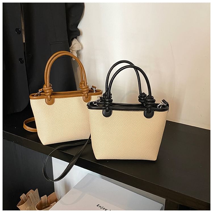 Contrast Crossbody Trim Bag