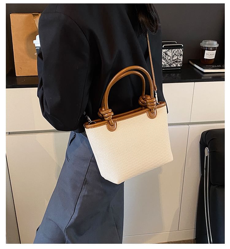 Contrast Crossbody Trim Bag