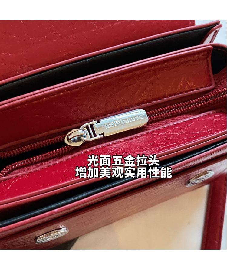 Crossbody Bag Bow Accent Flap