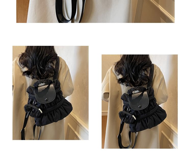 Textile Plain Backpack