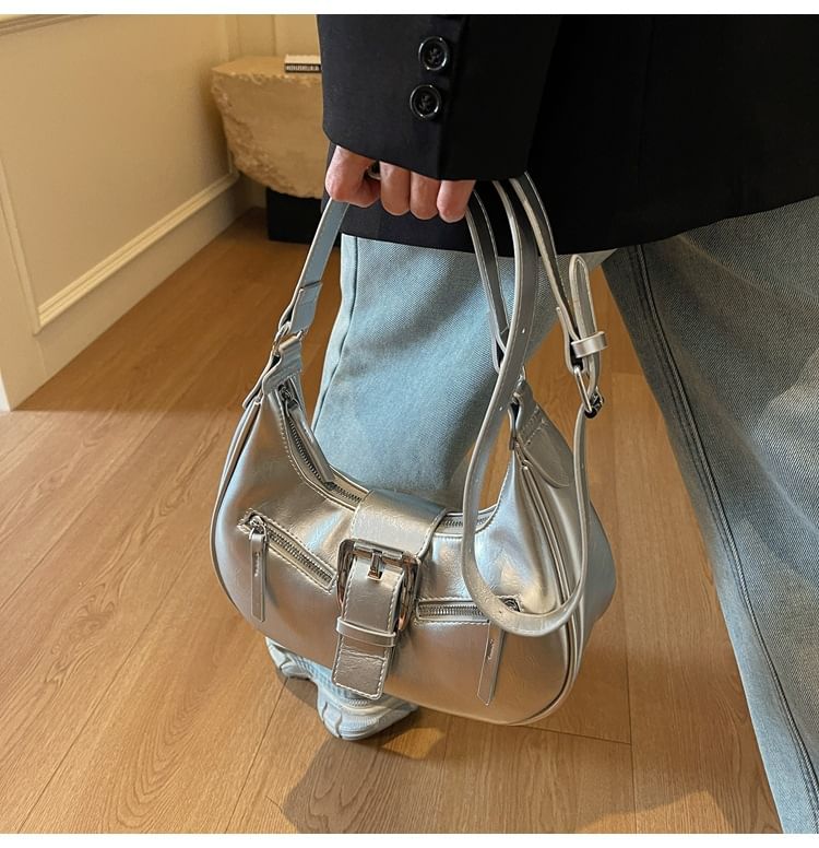 Bag Faux Bucked Leather Shoulder