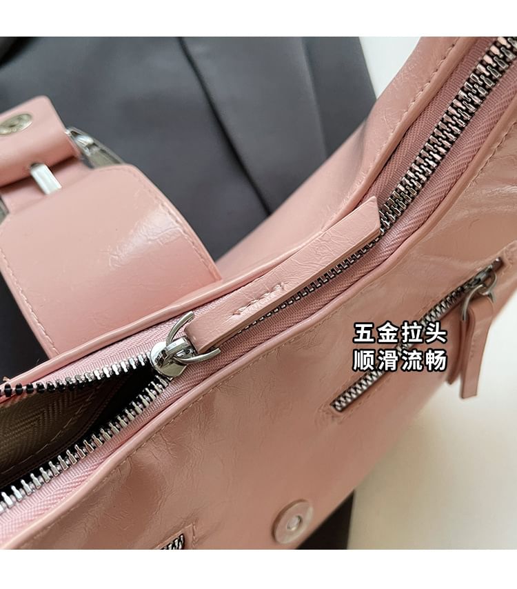 Bag Faux Bucked Leather Shoulder