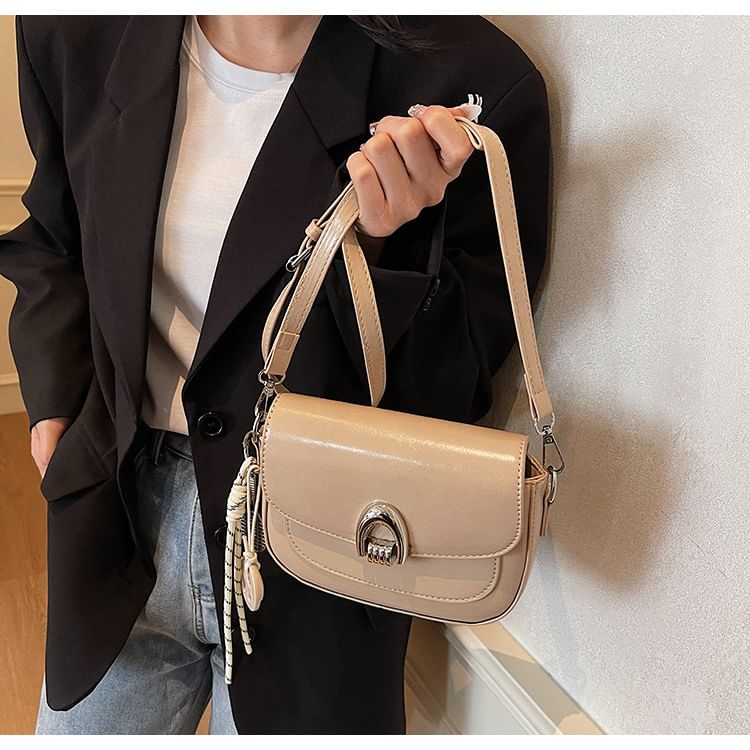 Leather Bag Faux Crossbody Flap