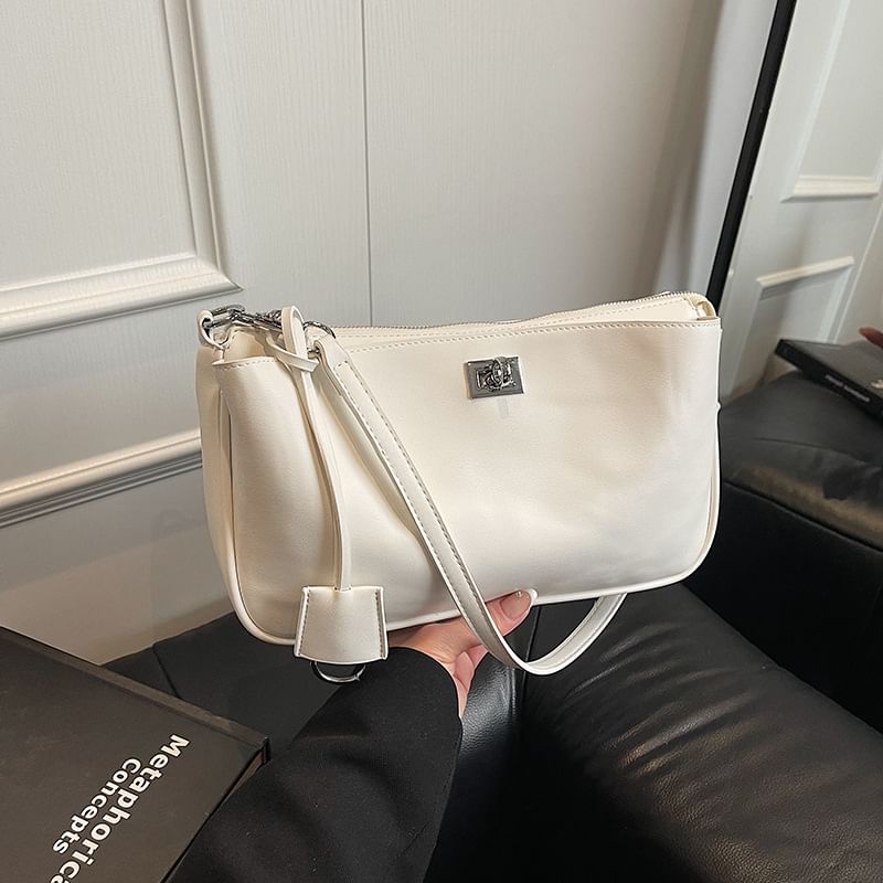 Faux Bag Crossbody Twist Leather Lock