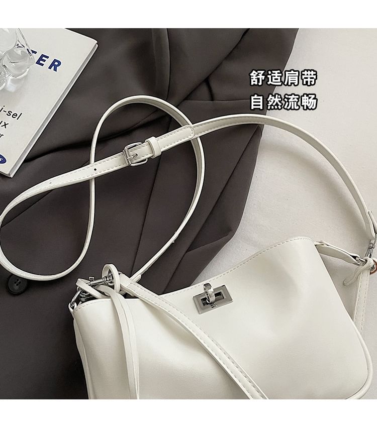 Faux Bag Crossbody Twist Leather Lock