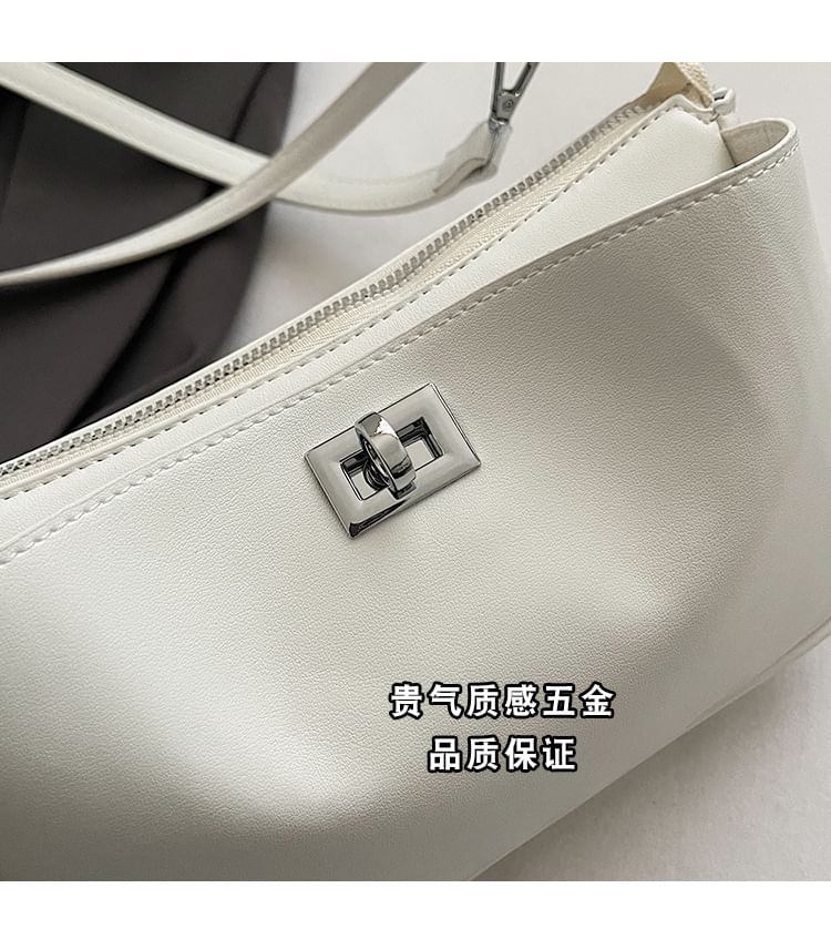 Faux Bag Crossbody Twist Leather Lock