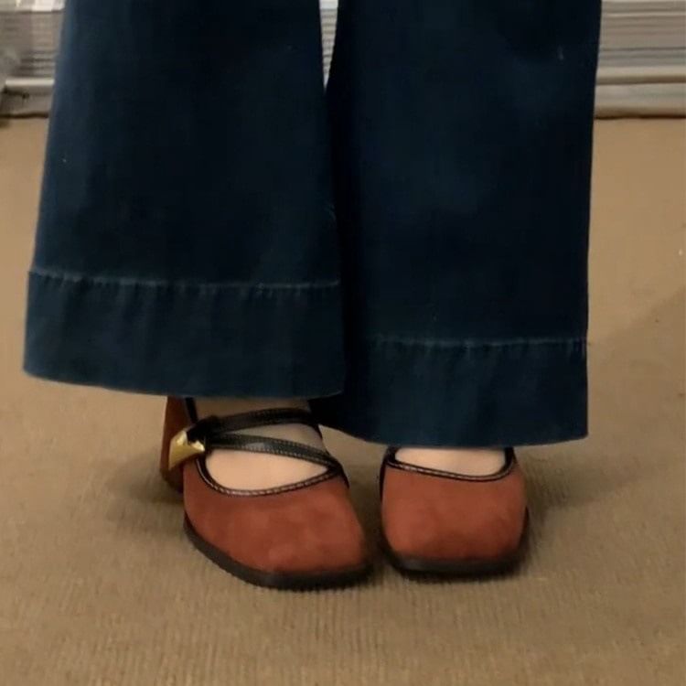 Shoes Mary Heel Chunky Jane