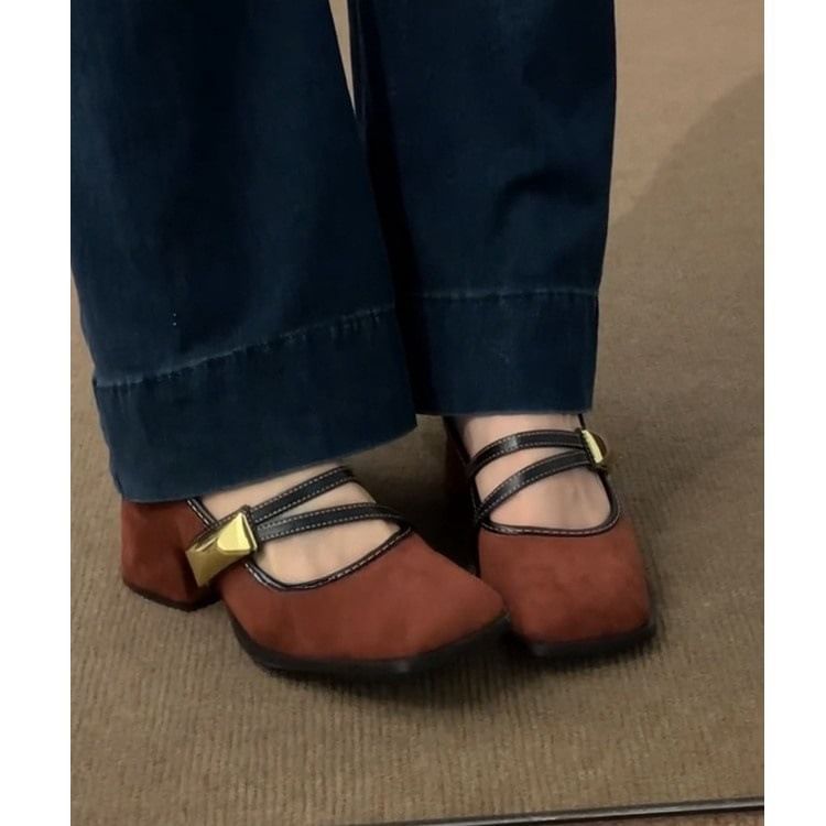 Shoes Mary Heel Chunky Jane