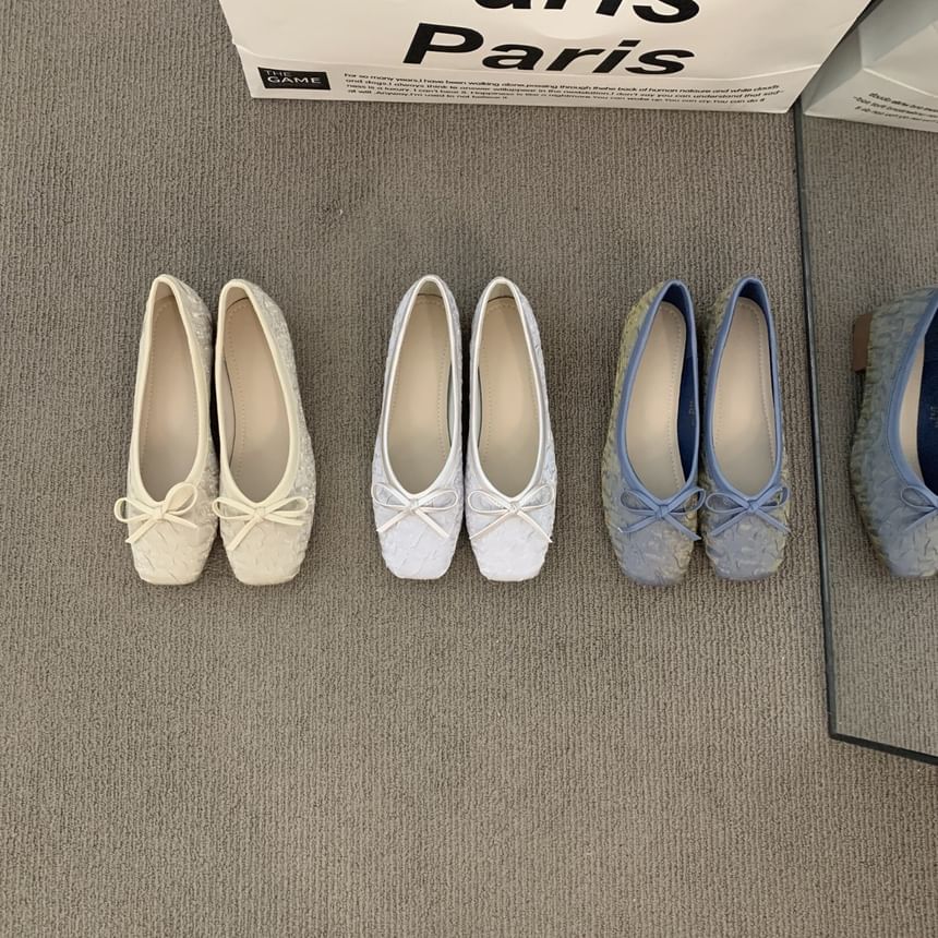 Bow Flats Square-Toe