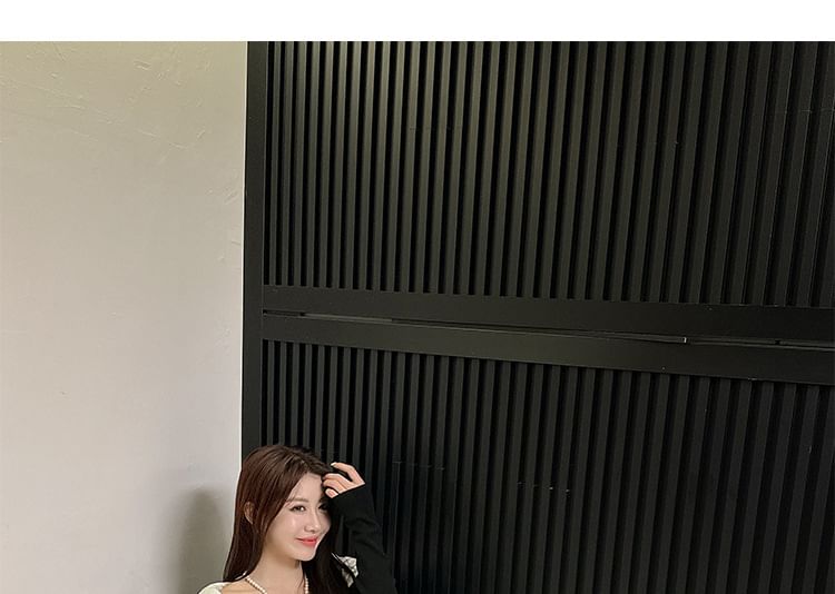 Mary Trim Jane Heel Pumps Block Contrast