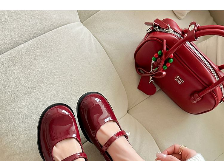 Pumps Toe Mary Heel Block Jane Round