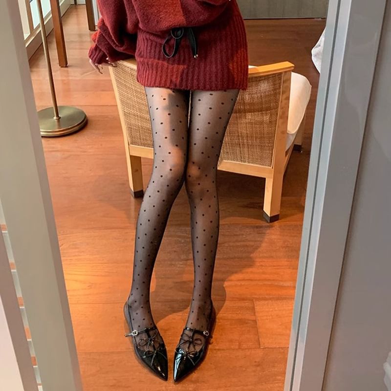 Bow Pointed Flats Mary Jane