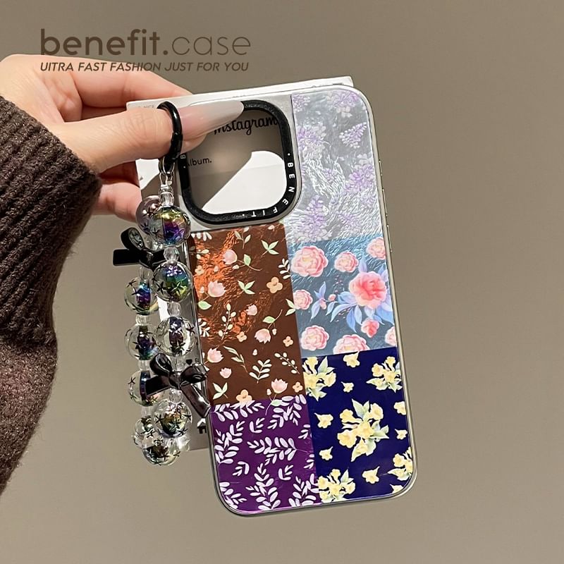 Floral Phone / Strap Set Case