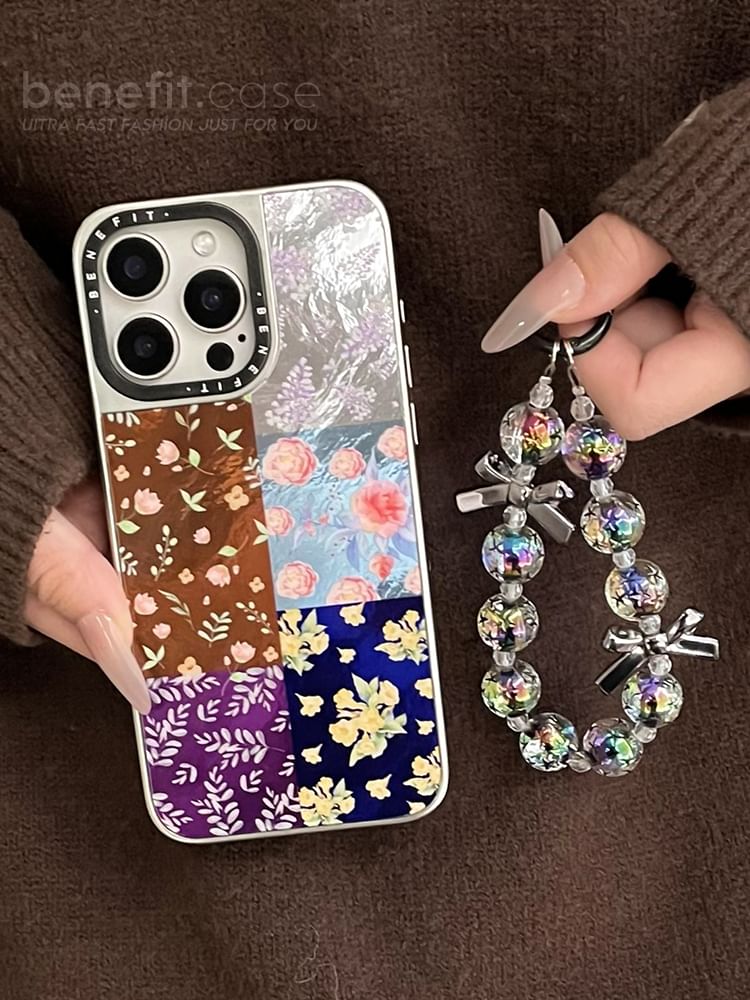 Floral Phone / Strap Set Case