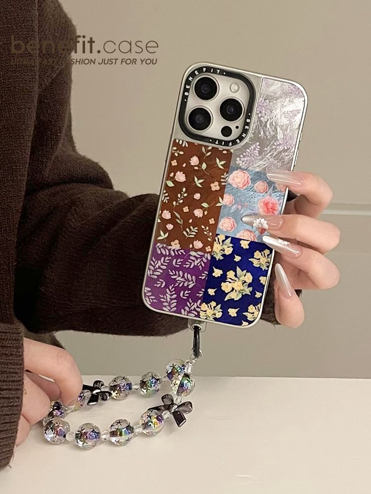 Floral Phone / Strap Set Case