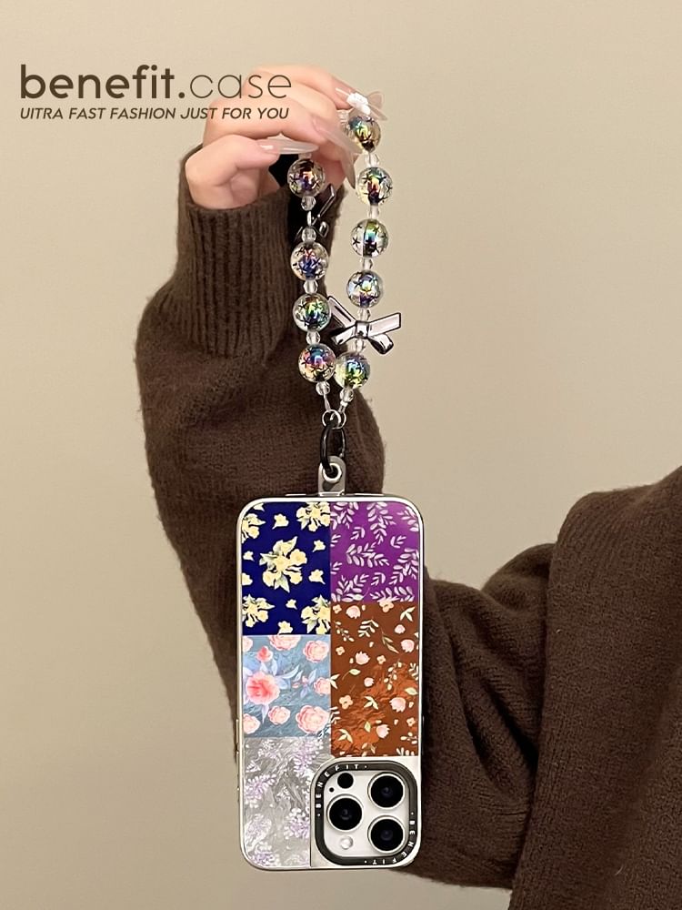 Floral Phone / Strap Set Case