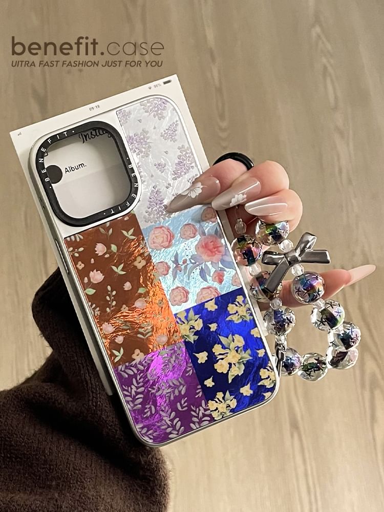 Floral Phone / Strap Set Case